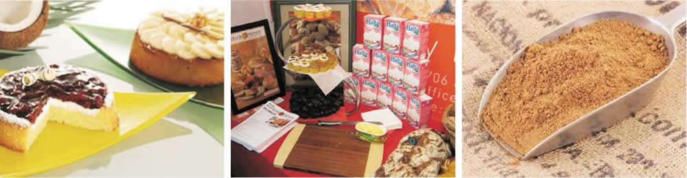 Images of Woman selecting bread, donuts and accessories